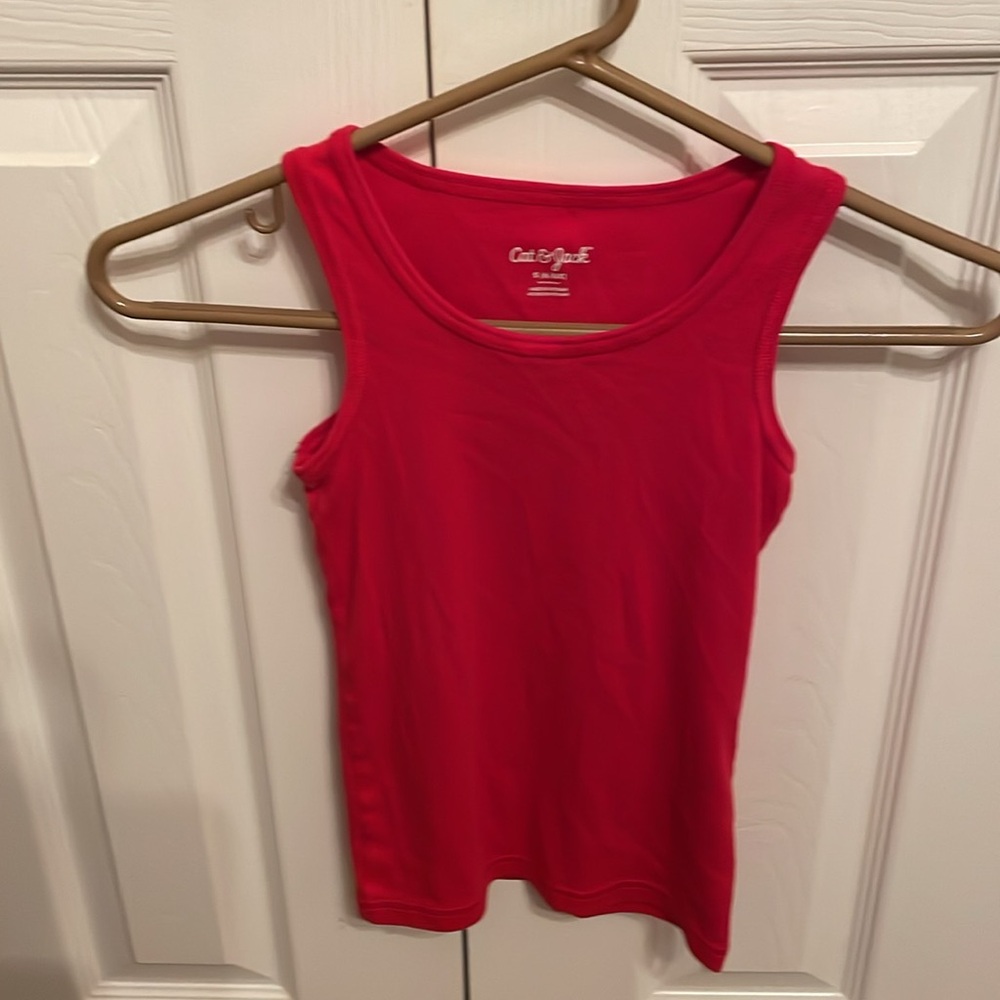 Cat & Jack Girls Red Tank Top S (6/6X)